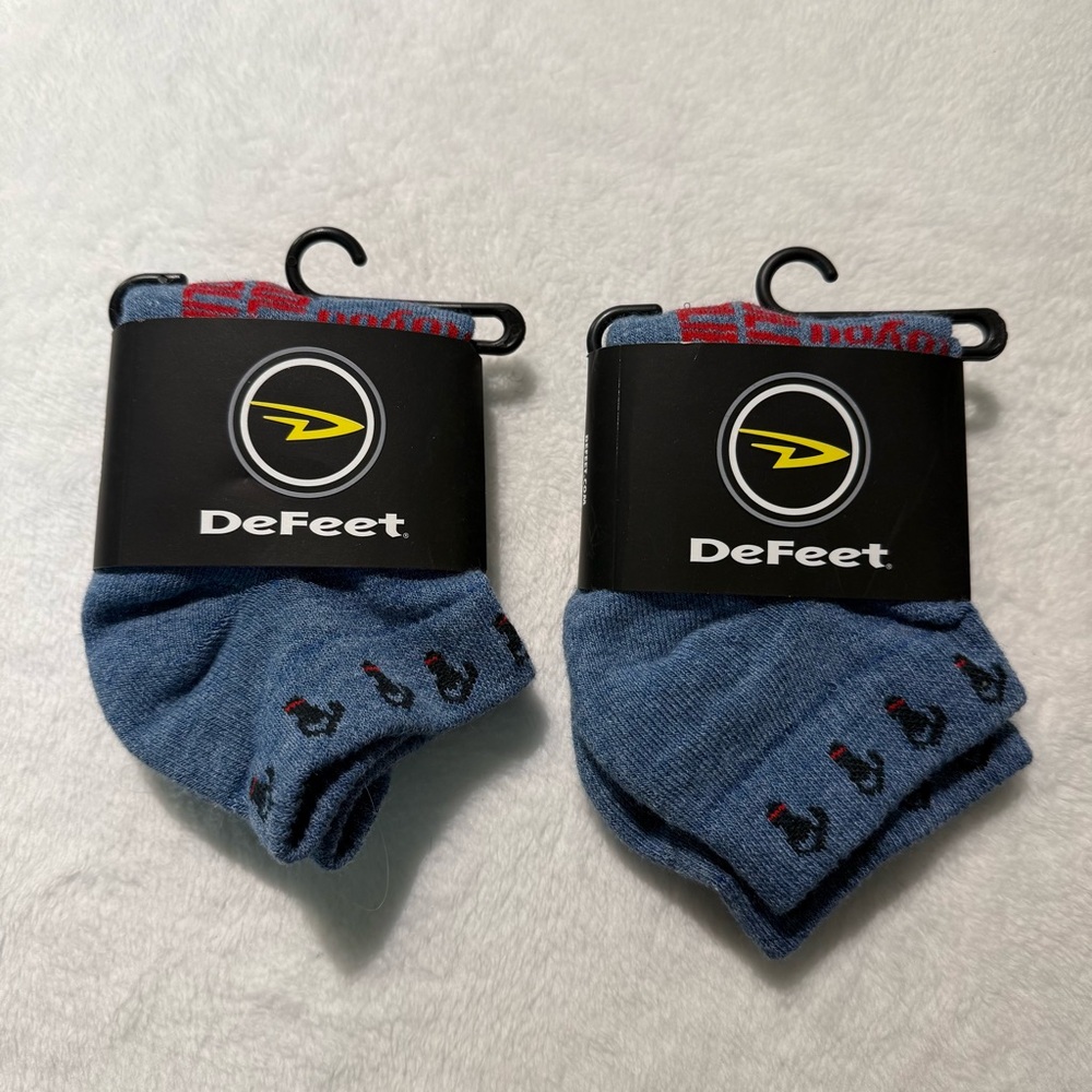 DeFeet Woolie Boolie Wool blend ankle socks The Shock Howse size small Hike Run